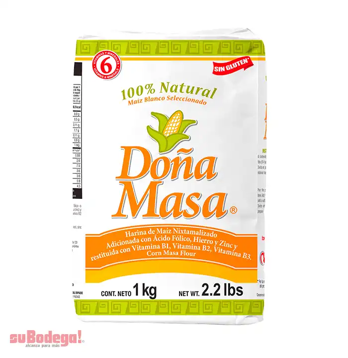 Harina de Maíz Doña Masa 1 kg.