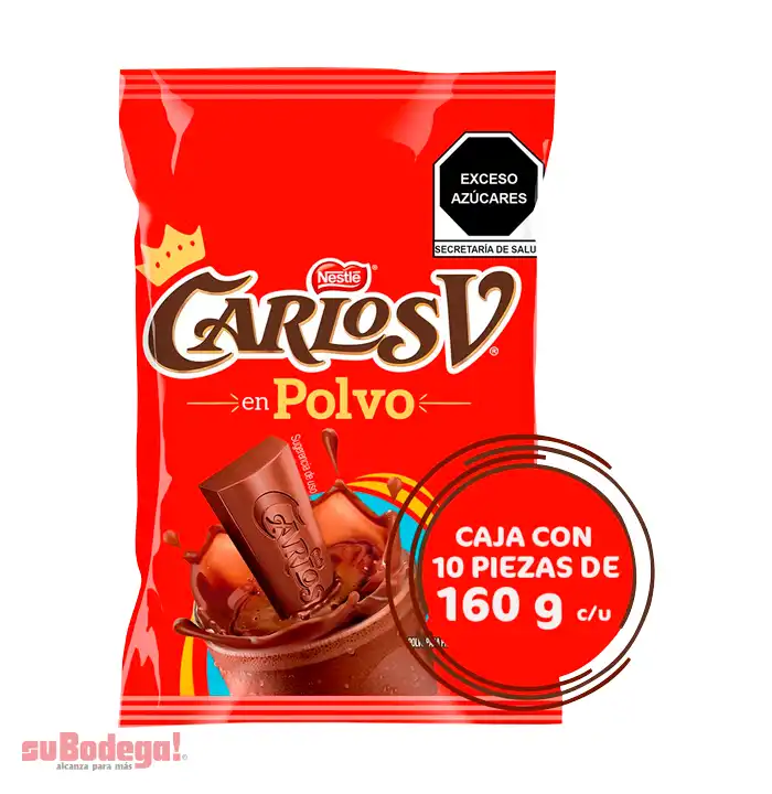 Chocolate Carlos V Polvo 160 gr.