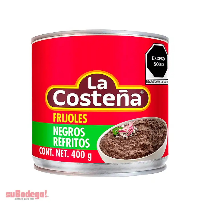 Frijol Negro Refrito La Costeña 400 gr.