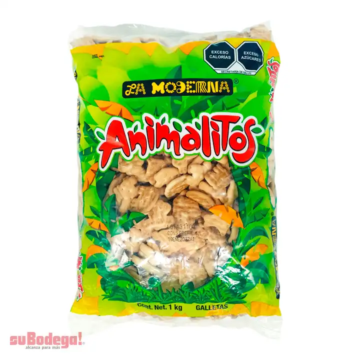 Galletas La Moderna Animalitos 1 kg.