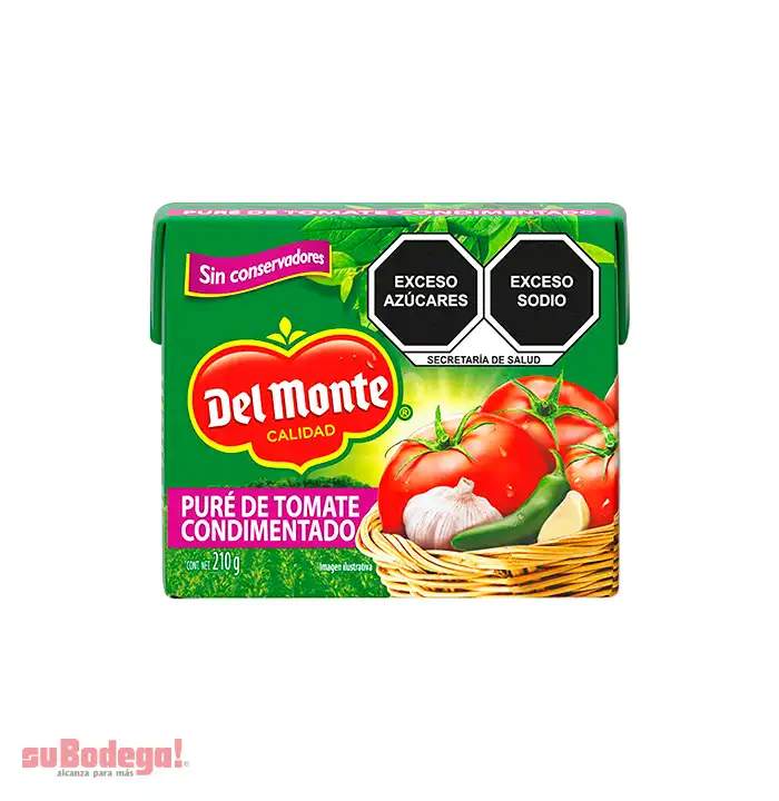 Puré de Tomate Condimentado Del Monte 210 gr.