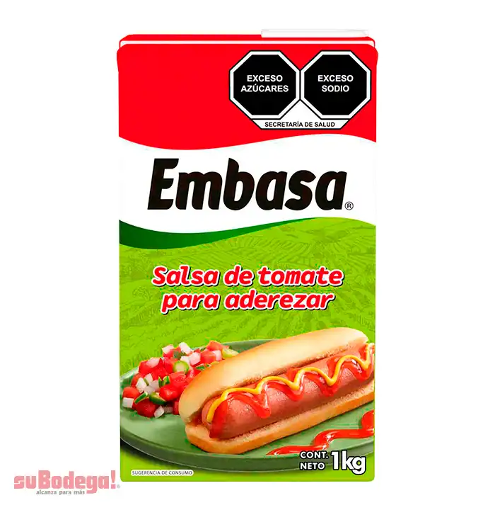 Salsa Cátsup Embasa Tetrabrick 1 kg.