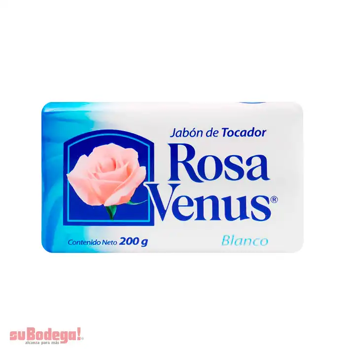 Jabón de Tocador Rosa Venus Blanco 200 gr.