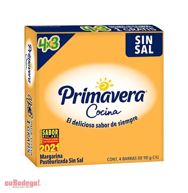 Margarina Primavera sin Sal 360 gr.