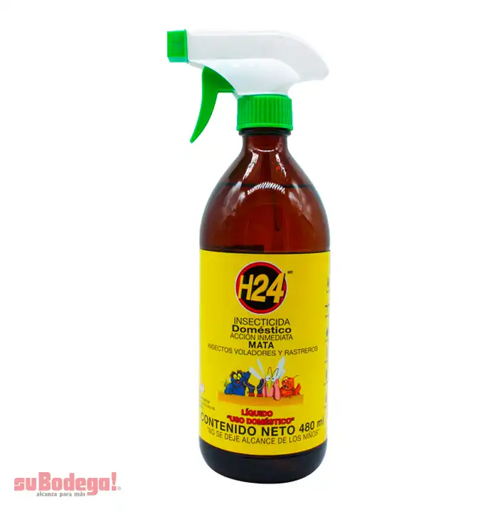 Insecticida H-24 Domestico Gatillo 480 ml.