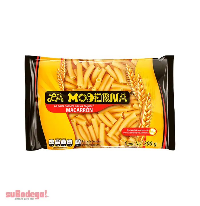 Pasta La Moderna Macarrón 200 gr.