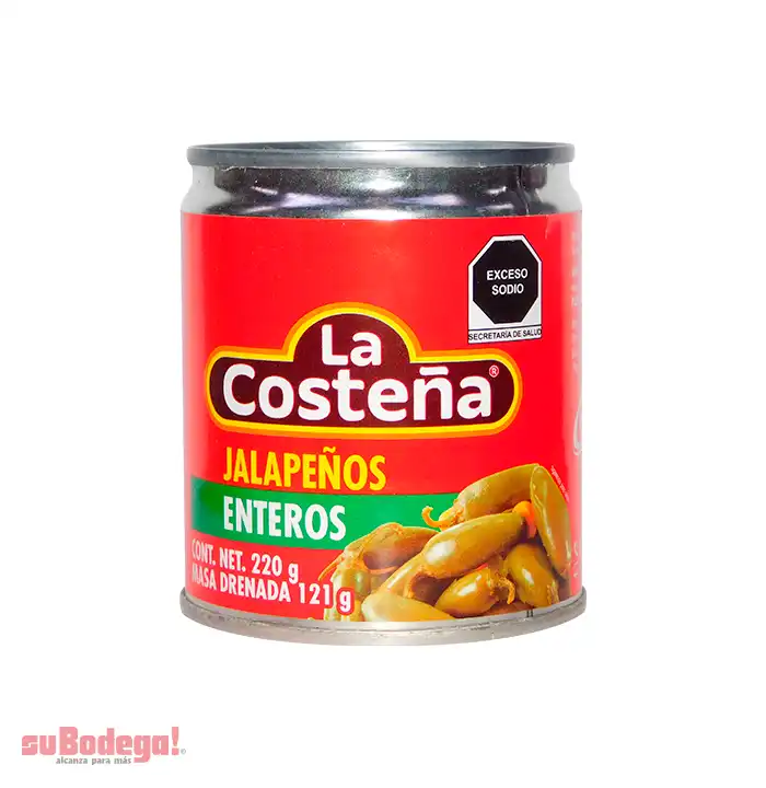 Chiles Jalapeños Enteros La Costeña 220 gr.