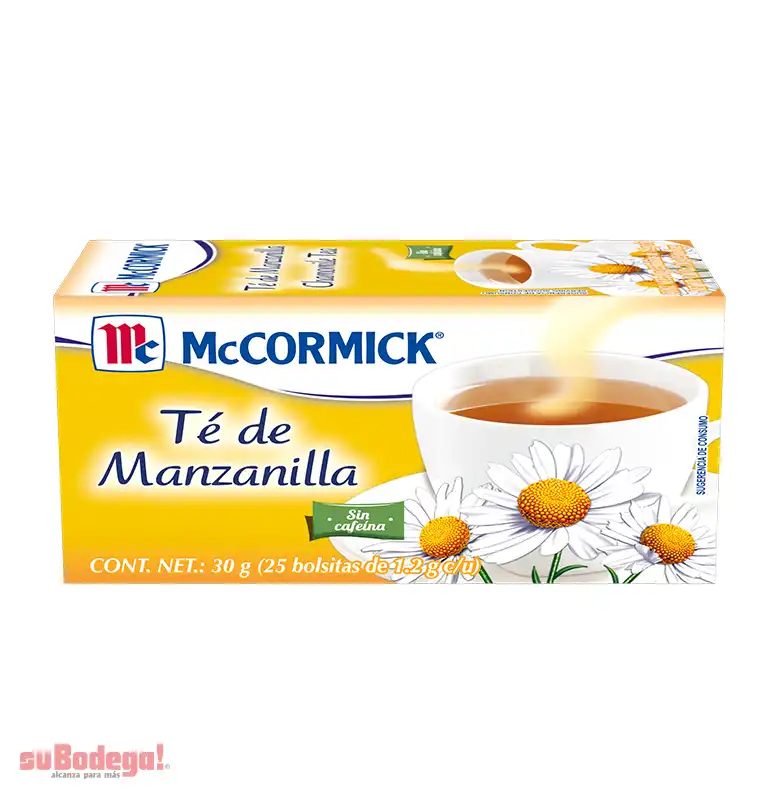 Té Mc Cormick Manzanilla 25 pz.