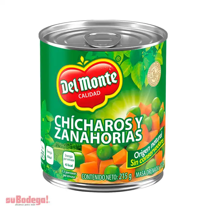 Chícharo con Zanahoria Del Monte 215 gr.