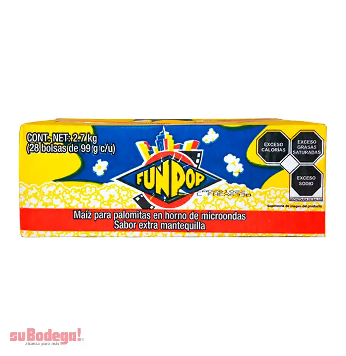 Palomitas Fun Pop Extra Mantequilla 99 gr.