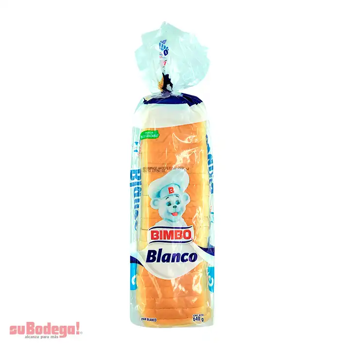 Pan Bimbo Blanco con Leche Grande 640 gr.