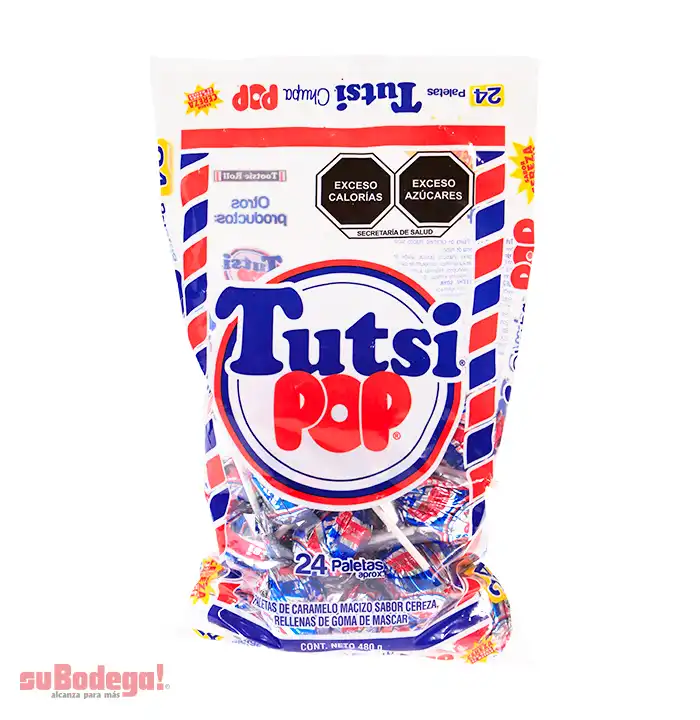 Paleta Tutsi Chupa Pop 24 pz.