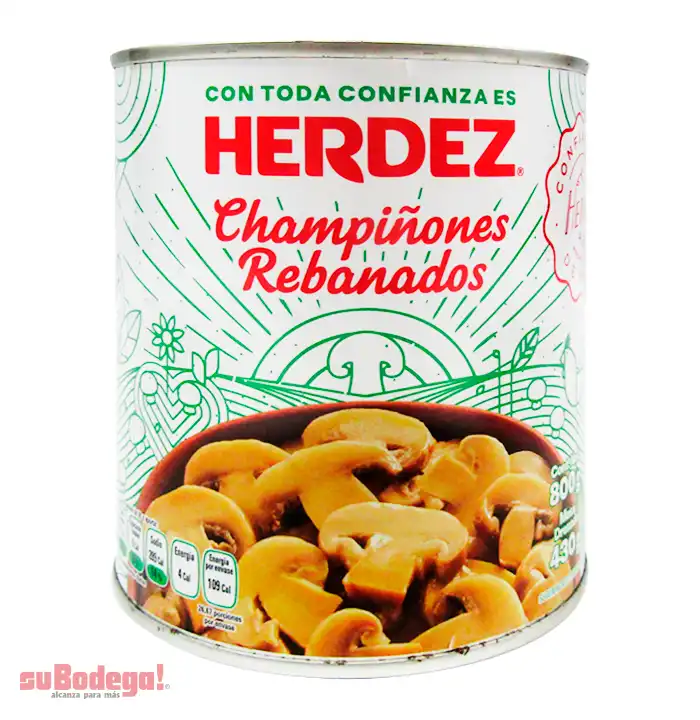 Champiñón Rebanado Herdez Importado 800 gr.