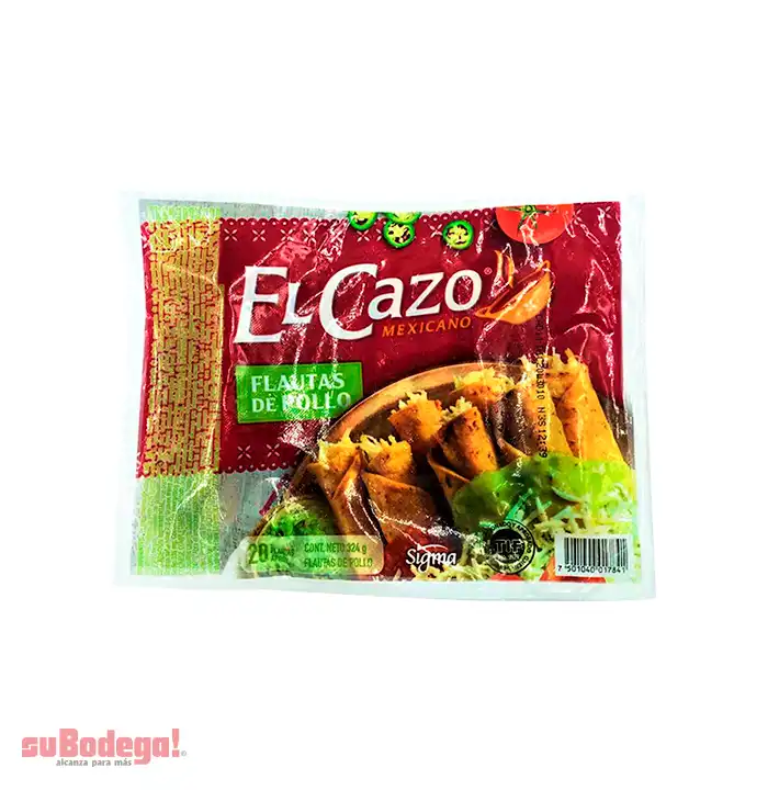 Flautas de Pollo El Cazo Mexicano 20 pz.