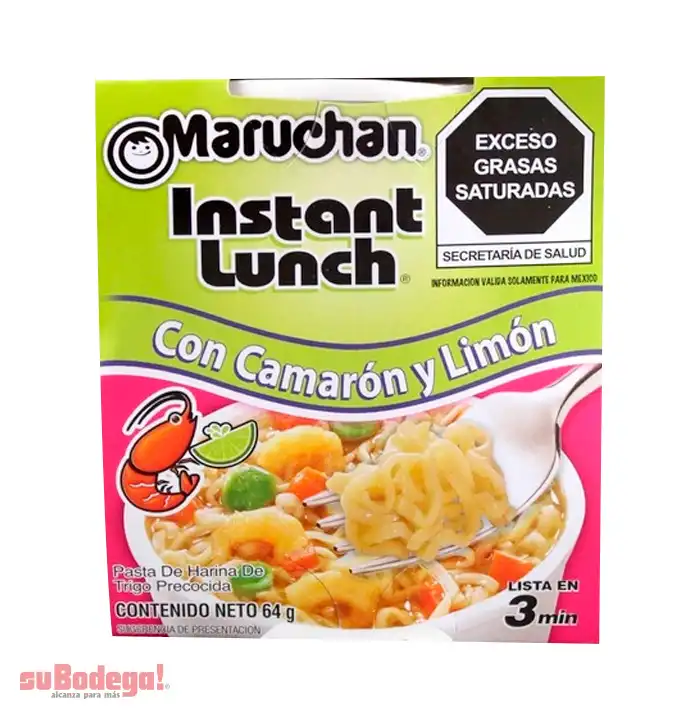 Sopa Maruchan Camarón y Limón 64 gr.