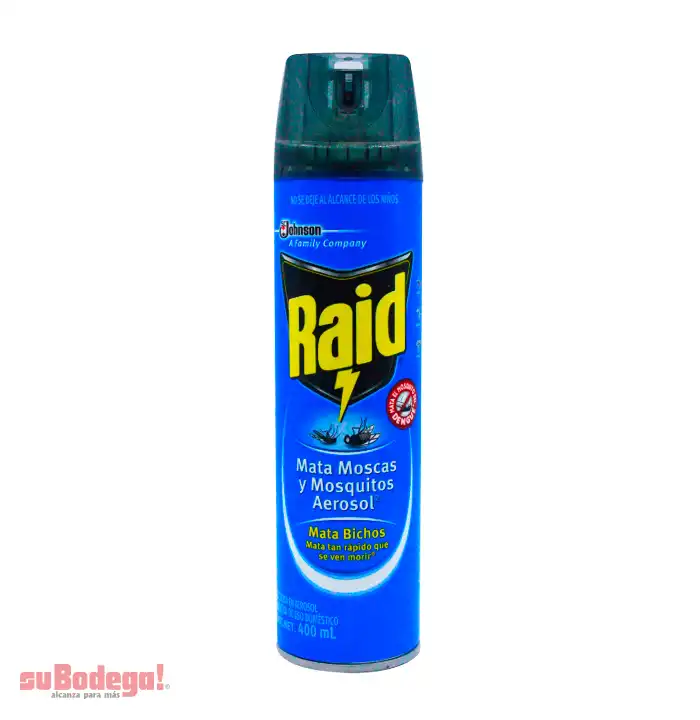 Insecticida Raid Mata Bichos Aerosol 400 ml.