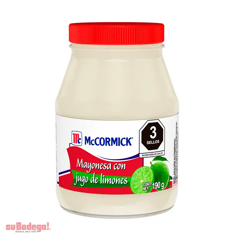 Mayonesa Mc Cormick con Limón 190 gr.