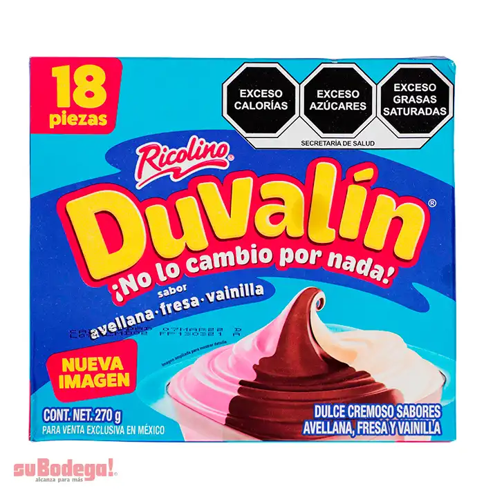 Dulce Duvalín Trisabor 18 pz.