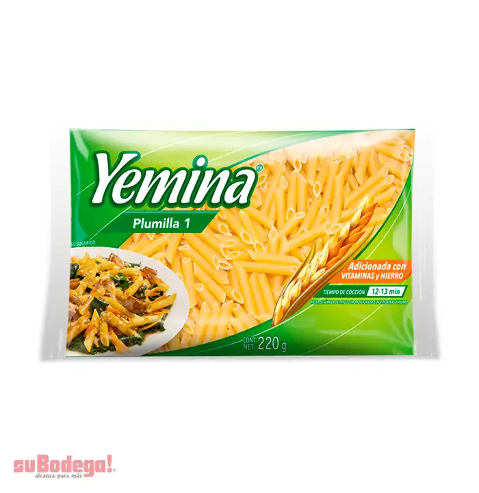 Pasta Yemina Plumilla Número 1 200 gr.