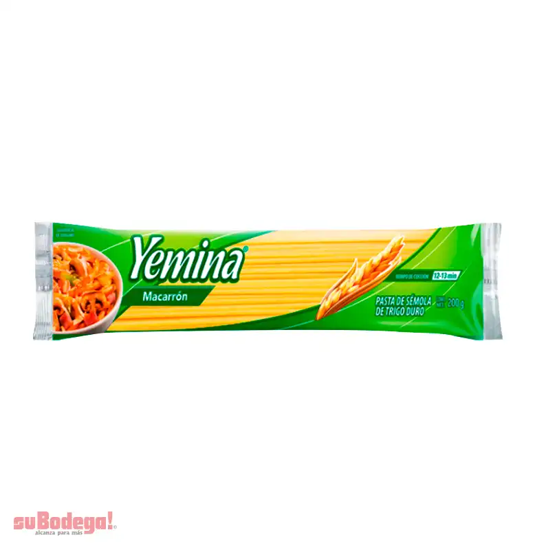 Pasta Yemina Macarrón 200 gr.