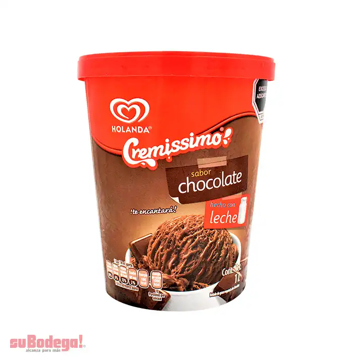 Helado Holanda Chocolate 1 Lt.