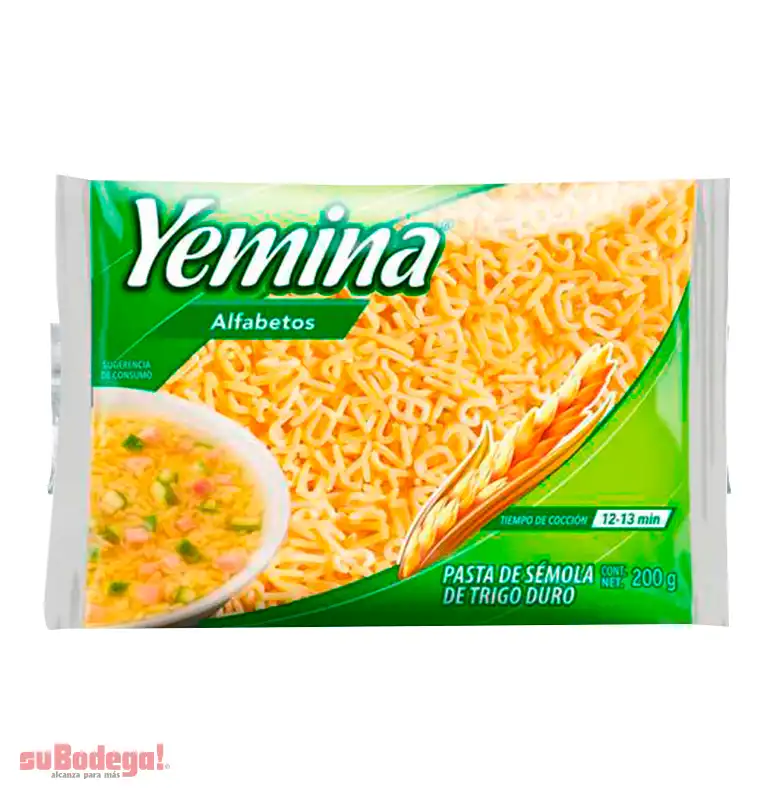 Pasta Yemina Alfabeto 200 gr.