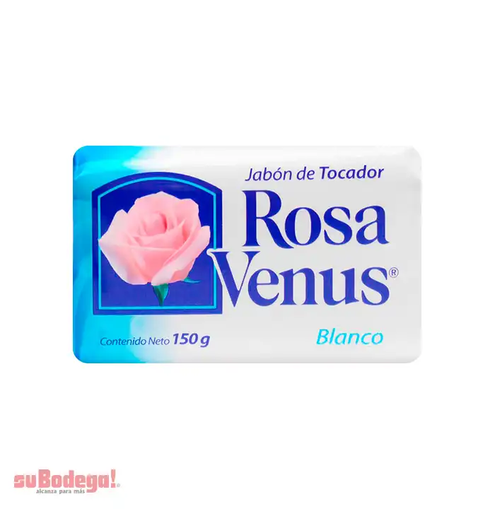 Jabón de Tocador Rosa Venus Blanco 150 gr.