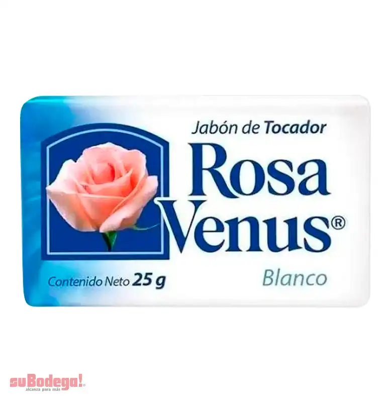 Jabón de Tocador Rosa Venus Blanco 25 gr.