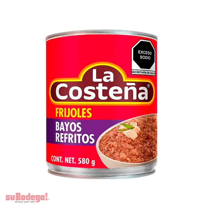 Frijol Bayo Refrito La Costeña 580 gr.