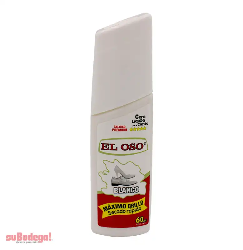 Cera Líquida El Oso Blanca 60 ml.