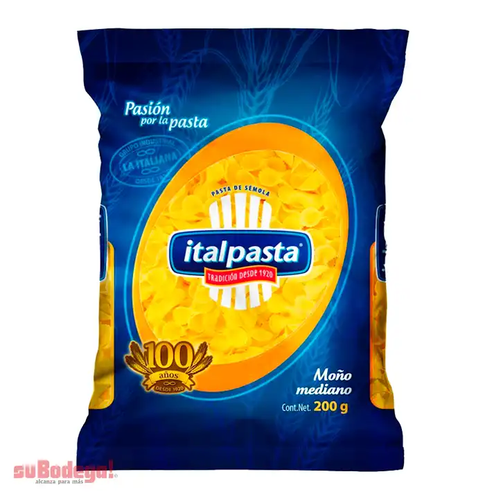 Pasta Italpasta Moño Mediano 200 gr.