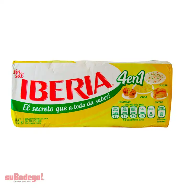Margarina Iberia sin Sal 225 gr.