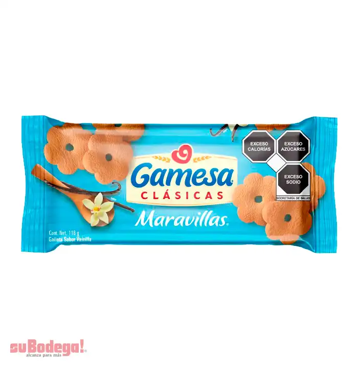 Galletas Gamesa Maravillas 116 gr.