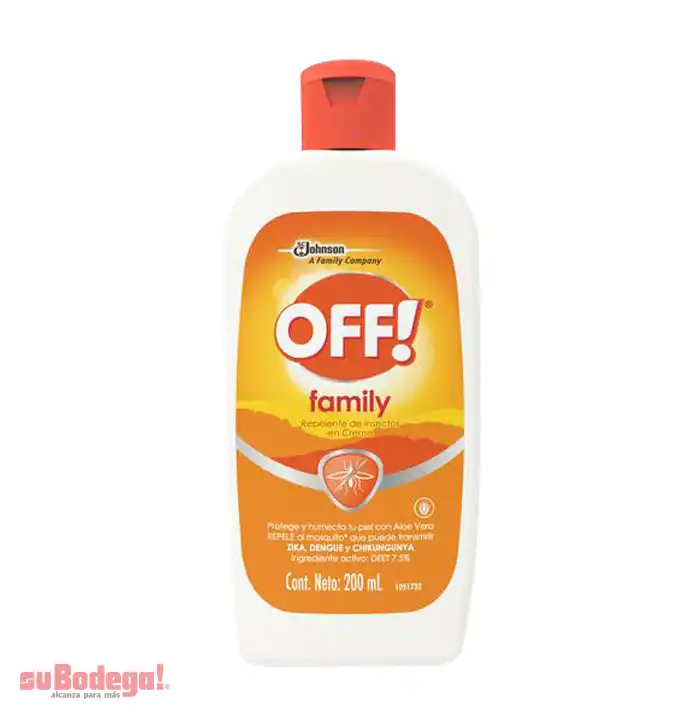 Repelente Off Crema 190 ml.