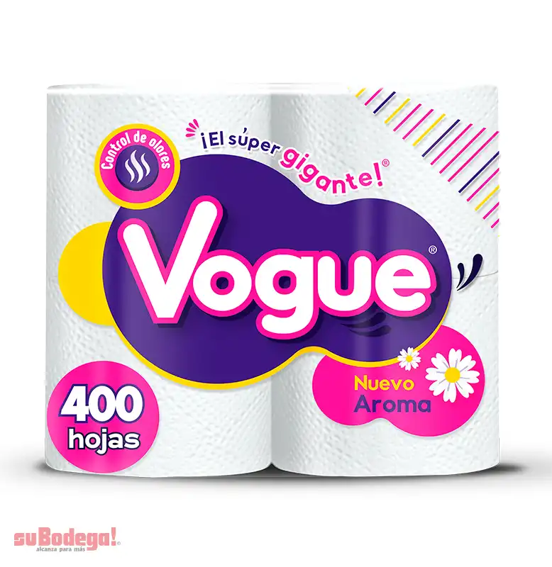 Papel Higiénico Vogue 400 H.D. 4 Rollos