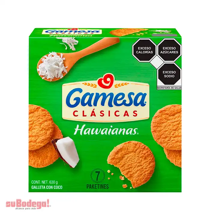 Galletas Gamesa Hawaianas 630 gr.