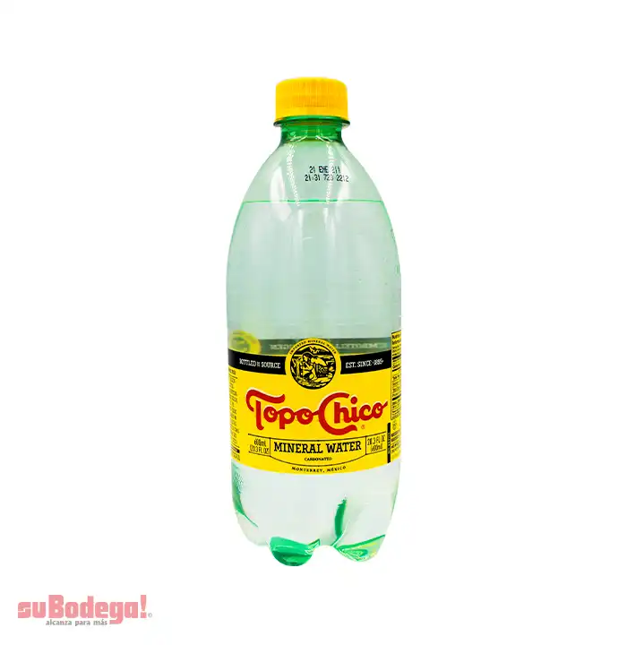 Agua Mineral Topo Chico 591 ml.