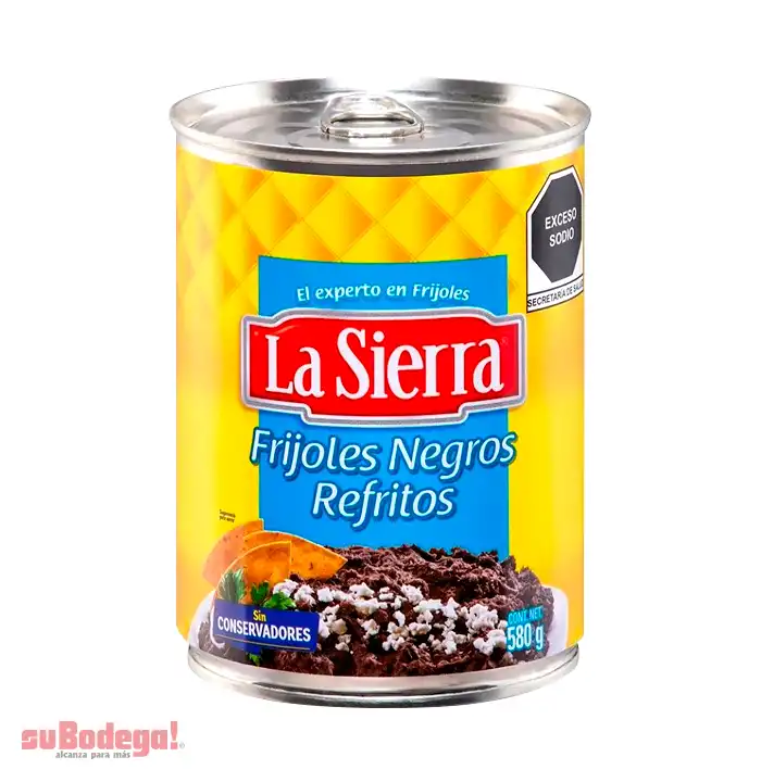 Frijol Negro Refrito La Sierra 580 gr.