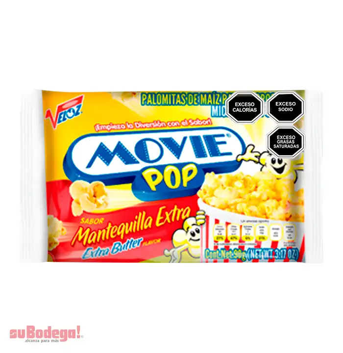 Palomitas Movie Pop Extra Mantequilla 99 gr.