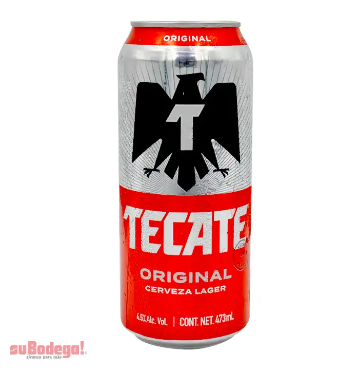 Cerveza Tecate Lata 473 ml.