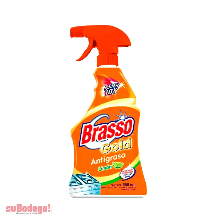 Limpiador Brasso Limón Antigrasa 650 ml.