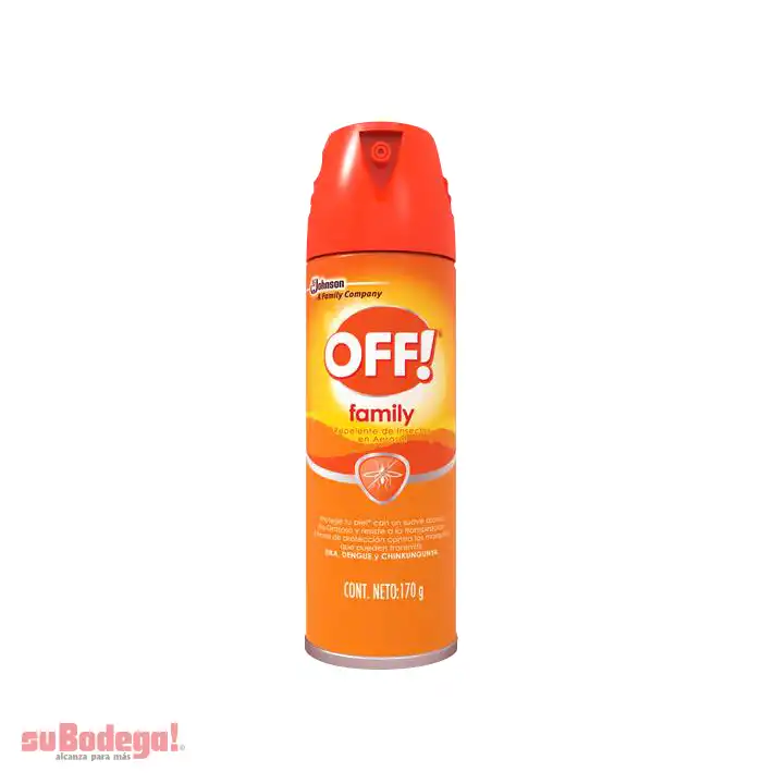 Repelente Off Aerosol C/Aroma 170 gr.