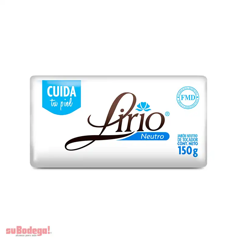 Jabón de Tocador Lirio Neutro 150 gr.