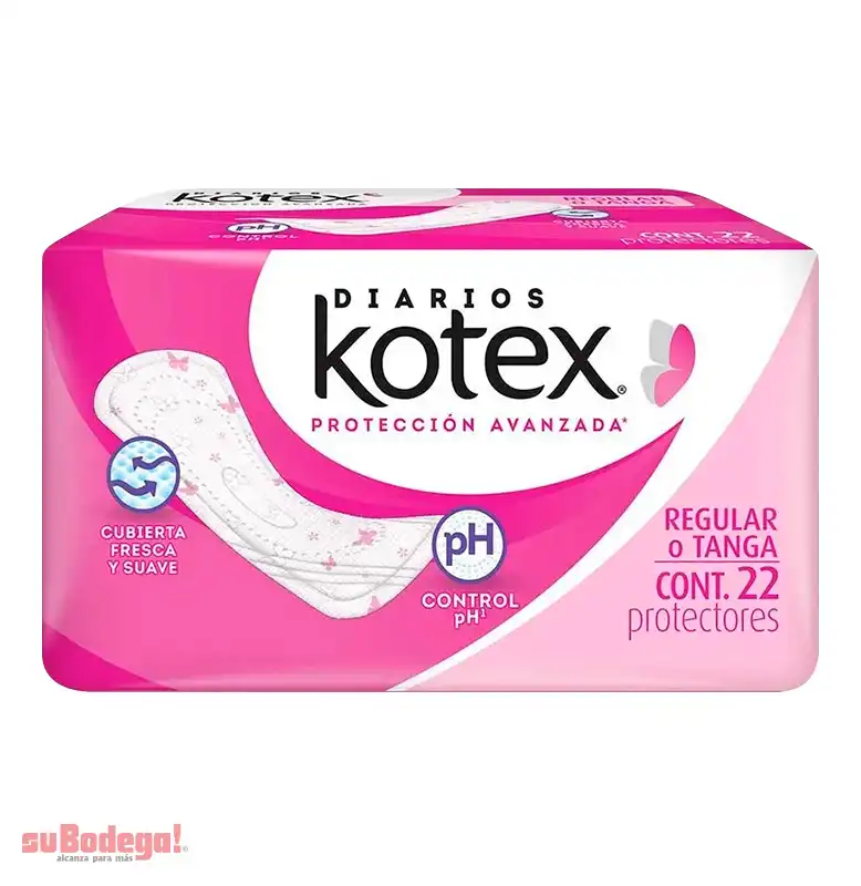 Toalla Panty Protector Kotex Regular 22 pz.