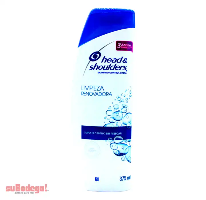 Shampoo Head & Shoulders Normal Limpieza Renovadora 375 ml.