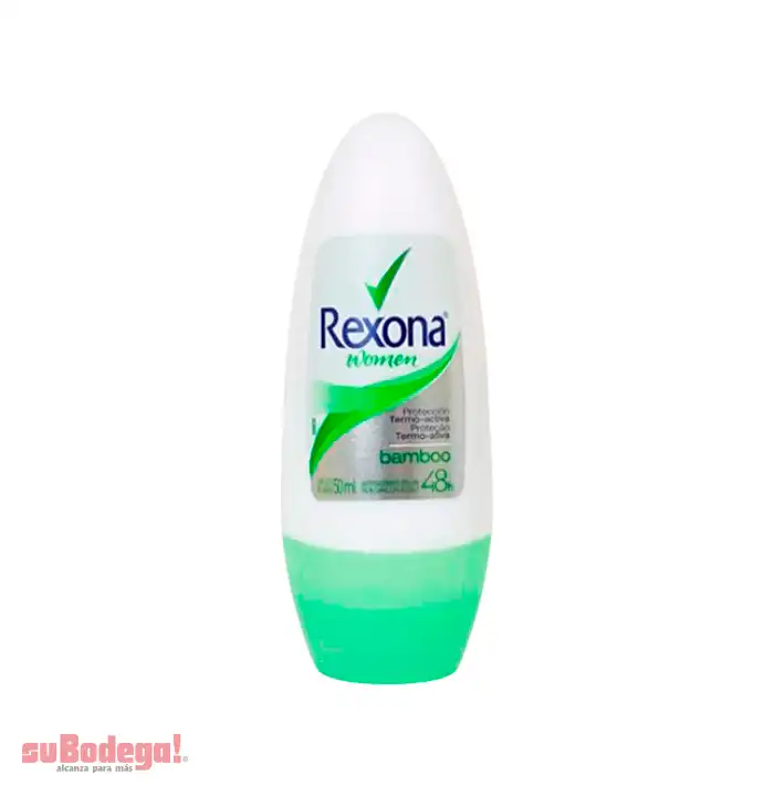 Desodorante Rexona Bamboo Mujer Roll On 53 gr.