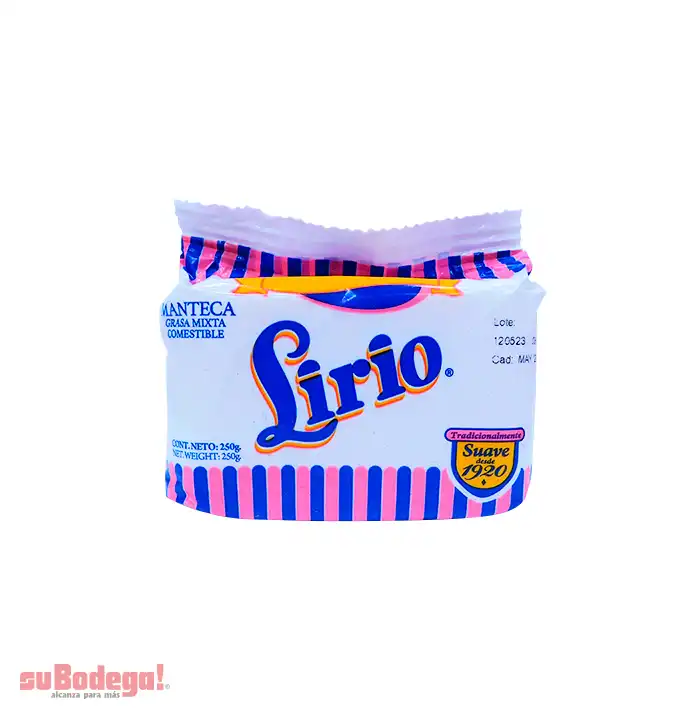 Manteca Lirio 250 gr.