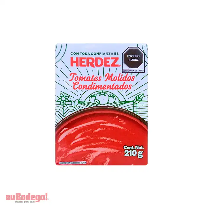 Puré de Tomate Condimentado Herdez Tetra Pack 210 gr.