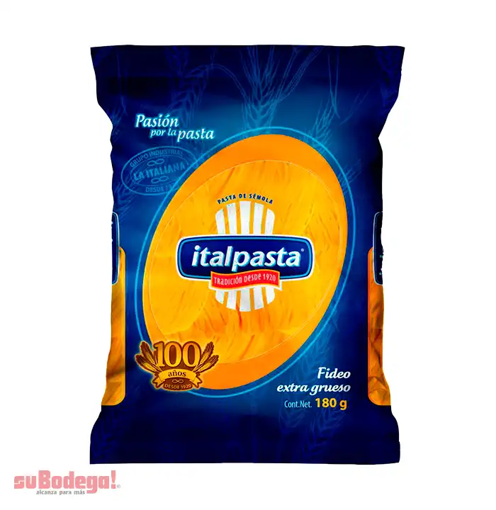 Pasta Italpasta Fideo Extra Grueso 180 gr.