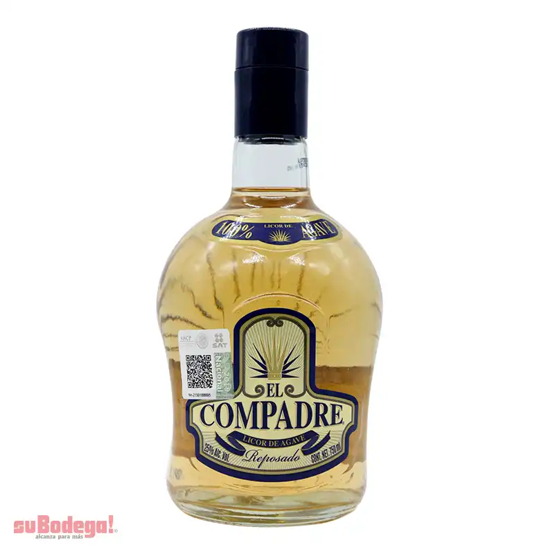 Destilado de Agave El Compadre Reposado 750 ml.